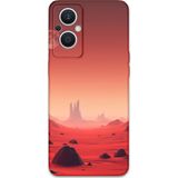 Gramaphone Oppo Reno 7 Lite Uyumlu Uzay Desenli Telefon Kılıfı + Ekran Koruyucu - 5859
