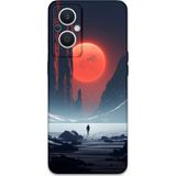 Gramaphone Oppo Reno 7 Lite Uyumlu Uzay Desenli Telefon Kılıfı + Ekran Koruyucu - 5861
