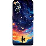 Gramaphone Oppo Reno 7 Lite Uyumlu Uzay Desenli Telefon Kılıfı + Ekran Koruyucu - 5863