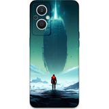 Gramaphone Oppo Reno 7 Lite Uyumlu Uzay Desenli Telefon Kılıfı + Ekran Koruyucu - 5864