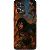 Gramaphone Oppo Reno 7 Uyumlu Anime Desenli Telefon Kılıfı + Ekran Koruyucu - 5744