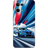 Gramaphone Oppo Reno 7 Uyumlu Araba Desenli Telefon Kılıfı + Ekran Koruyucu - 5762