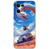 Gramaphone Oppo Reno 7 Uyumlu Araba Desenli Telefon Kılıfı + Ekran Koruyucu - 5764