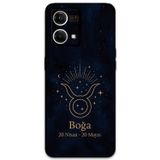 Gramaphone Oppo Reno 7 Uyumlu Boğa Burcu Desenli Telefon Kılıfı + Ekran Koruyucu - 5769