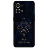 Gramaphone Oppo Reno 7 Uyumlu Koç Burcu Desenli Telefon Kılıfı + Ekran Koruyucu - 5768