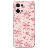 Gramaphone Oppo Reno 7 Uyumlu Kurdele Desenli Telefon Kılıfı + Ekran Koruyucu - 5802