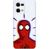 Gramaphone Oppo Reno 7 Uyumlu Spiderman Desenli Telefon Kılıfı + Ekran Koruyucu - 5830