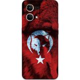 Gramaphone Oppo Reno 7 Uyumlu Türk Bayrağı Desenli Telefon Kılıfı + Ekran Koruyucu - 5856