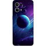 Gramaphone Oppo Reno 7 Uyumlu Uzay Desenli Telefon Kılıfı + Ekran Koruyucu - 5866
