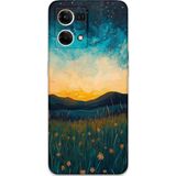 Gramaphone Oppo Reno 7 Uyumlu Uzay Desenli Telefon Kılıfı + Ekran Koruyucu - 5871