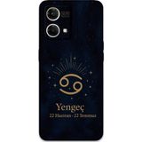 Gramaphone Oppo Reno 7 Uyumlu Yengeç Burcu Desenli Telefon Kılıfı + Ekran Koruyucu - 5771