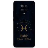 Gramaphone Poco F2 Pro Uyumlu Balık Burcu Desenli Telefon Kılıfı + Ekran Koruyucu - 5779