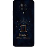 Gramaphone Poco F2 Pro Uyumlu İkizler Burcu Desenli Telefon Kılıfı + Ekran Koruyucu - 5770