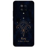 Gramaphone Poco F2 Pro Uyumlu Koç Burcu Desenli Telefon Kılıfı + Ekran Koruyucu - 5768