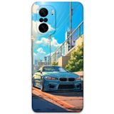 Gramaphone Poco F3 ile Uyumlu Araba Desenli Telefon Kılıfı + Ekran Koruyucu - 5760