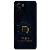 Gramaphone Poco F3 ile Uyumlu Başak Burcu Desenli Telefon Kılıfı + Ekran Koruyucu - 5773