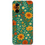 Gramaphone Poco F3 ile Uyumlu Çiçek Desenli Telefon Kılıfı + Ekran Koruyucu - 5786