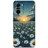 Gramaphone Poco F3 ile Uyumlu Çiçek Desenli Telefon Kılıfı + Ekran Koruyucu - 5792