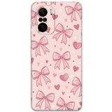 Gramaphone Poco F3 ile Uyumlu Kurdele Desenli Telefon Kılıfı + Ekran Koruyucu - 5802