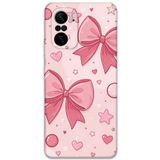 Gramaphone Poco F3 ile Uyumlu Kurdele Desenli Telefon Kılıfı + Ekran Koruyucu - 5803