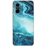 Gramaphone Poco F3 ile Uyumlu Mermer Desenli Telefon Kılıfı + Ekran Koruyucu - 5818