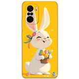 Gramaphone Poco F3 ile Uyumlu Tavşan Desenli Telefon Kılıfı + Ekran Koruyucu - 5807