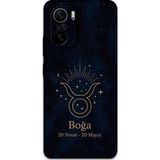 Gramaphone Poco F3 Uyumlu Boğa Burcu Desenli Telefon Kılıfı + Ekran Koruyucu - 5769