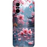 Gramaphone Poco F3 Uyumlu Çiçek Desenli Telefon Kılıfı + Ekran Koruyucu - 5794