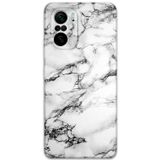 Gramaphone Poco F3 Uyumlu Mermer Desenli Telefon Kılıfı + Ekran Koruyucu - 5817