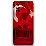 Gramaphone Poco M4 Pro 4G ile Uyumlu Atatürk Desenli Telefon Kılıfı + Ekran Koruyucu - 5848