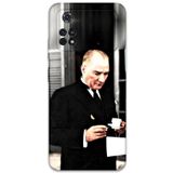 Gramaphone Poco M4 Pro 4G ile Uyumlu Atatürk Desenli Telefon Kılıfı + Ekran Koruyucu - 5850