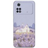 Gramaphone Poco M4 Pro 4G ile Uyumlu Çiçek Desenli Telefon Kılıfı + Ekran Koruyucu - 5800