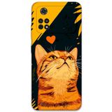 Gramaphone Poco M4 Pro 4G ile Uyumlu Kedi Desenli Telefon Kılıfı + Ekran Koruyucu - 5783