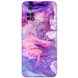 Gramaphone Poco M4 Pro 4G ile Uyumlu Mermer Desenli Telefon Kılıfı + Ekran Koruyucu - 5813