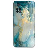 Gramaphone Poco M4 Pro 4G ile Uyumlu Mermer Desenli Telefon Kılıfı + Ekran Koruyucu - 5814