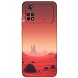 Gramaphone Poco M4 Pro 4G ile Uyumlu Uzay Desenli Telefon Kılıfı + Ekran Koruyucu - 5859