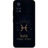Gramaphone Poco M4 Pro 4G Uyumlu Balık Burcu Desenli Telefon Kılıfı + Ekran Koruyucu - 5779