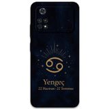 Gramaphone Poco M4 Pro 4G Uyumlu Yengeç Burcu Desenli Telefon Kılıfı + Ekran Koruyucu - 5771