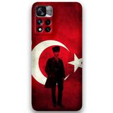 Gramaphone Poco M4 Pro 5G ile Uyumlu Atatürk Desenli Telefon Kılıfı + Ekran Koruyucu - 5849