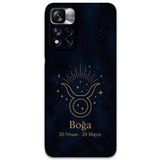 Gramaphone Poco M4 Pro 5G ile Uyumlu Boğa Burcu Desenli Telefon Kılıfı + Ekran Koruyucu - 5769