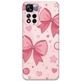 Gramaphone Poco M4 Pro 5G ile Uyumlu Kurdele Desenli Telefon Kılıfı + Ekran Koruyucu - 5803