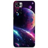 Gramaphone Poco M4 Pro 5G ile Uyumlu Uzay Desenli Telefon Kılıfı + Ekran Koruyucu - 5862
