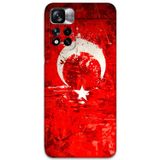Gramaphone Poco M4 Pro 5G Uyumlu Türk Bayrağı Desenli Telefon Kılıfı + Ekran Koruyucu - 5847