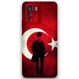 Gramaphone Poco X3 Gt Uyumlu Atatürk Desenli Telefon Kılıfı + Ekran Koruyucu - 5849