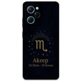 Gramaphone Poco x5 Pro ile Uyumlu Akrep Burcu Desenli Telefon Kılıfı + Ekran Koruyucu - 5775