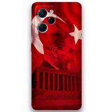 Gramaphone Poco x5 Pro ile Uyumlu Atatürk Desenli Telefon Kılıfı + Ekran Koruyucu - 5848