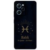 Gramaphone Poco x5 Pro ile Uyumlu Balık Burcu Desenli Telefon Kılıfı + Ekran Koruyucu - 5779