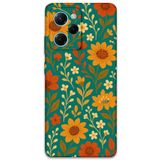 Gramaphone Poco x5 Pro ile Uyumlu Çiçek Desenli Telefon Kılıfı + Ekran Koruyucu - 5786