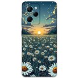 Gramaphone Poco x5 Pro ile Uyumlu Çiçek Desenli Telefon Kılıfı + Ekran Koruyucu - 5792