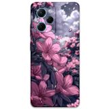 Gramaphone Poco x5 Pro ile Uyumlu Çiçek Desenli Telefon Kılıfı + Ekran Koruyucu - 5796